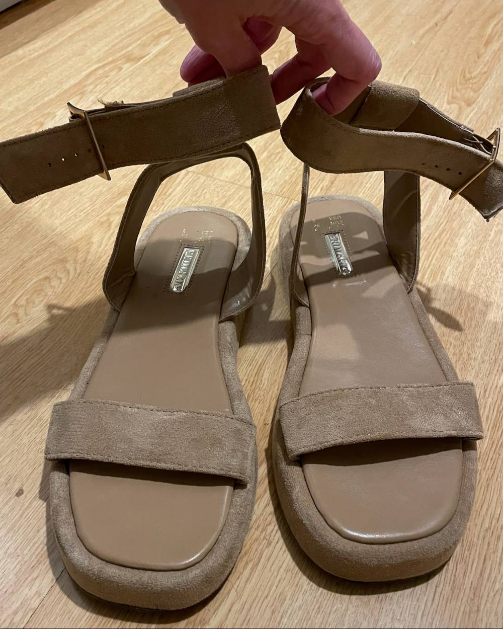 Zapatos Primark Mujer Sandalias De Tacon Block Con Tiras Primark