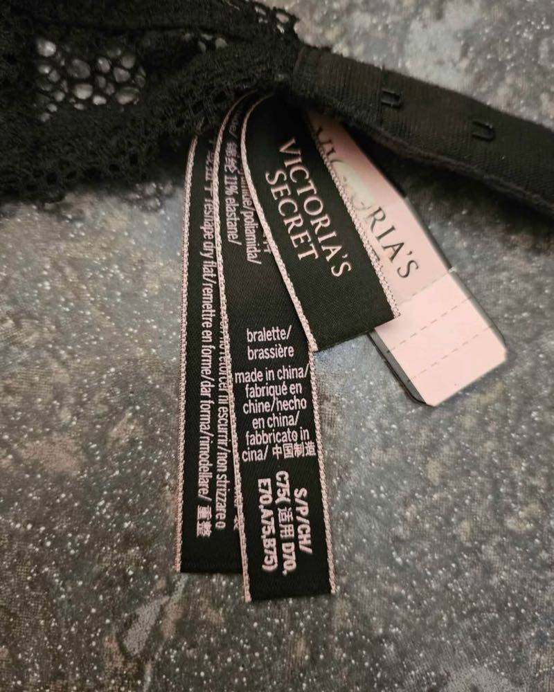 Pantaloni Bikini Victoria's Secret In Cotone, Vita Bassa, Righe Grigio/rosa, Taglie S M L XL, Nuovi Con Etichetta - Foto 4